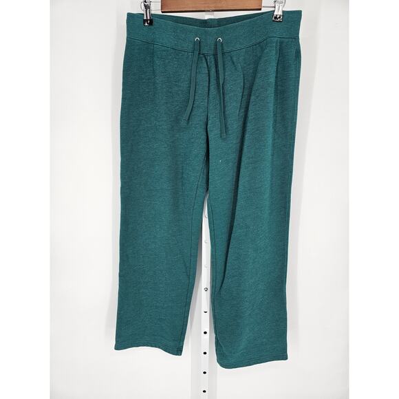 Made for Life Women's Teal Textured Cotton Blend Pull-On Sweatpants Size M - Picture 1 of 3